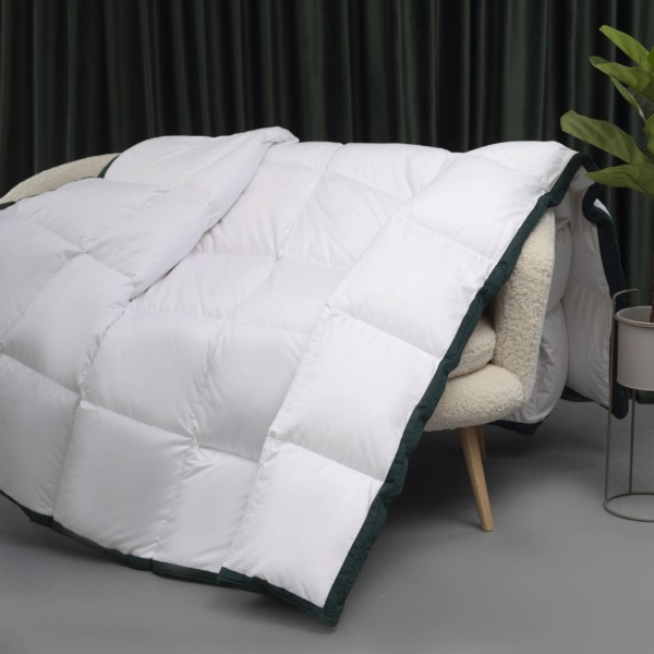 Фото - Набір ковдра полуторна + подушка MirSon № 10008 Imperial Satin Luxe всесезонна 140x205 Гусячий пух + 50x70 (2200010810486)